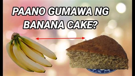 Paano gumawa ng banana cake tagalog